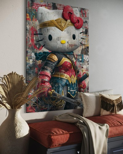 Hello kitty leinwand bild - leinwand,