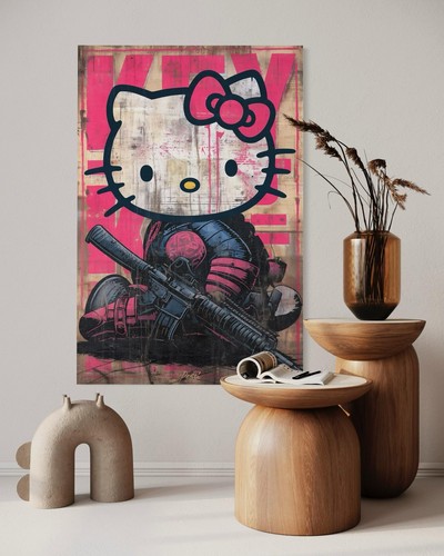 Hello kitty leinwand - hello, bild